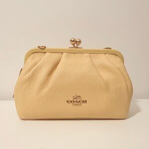 Coach Cream Leather Crossbody Bag